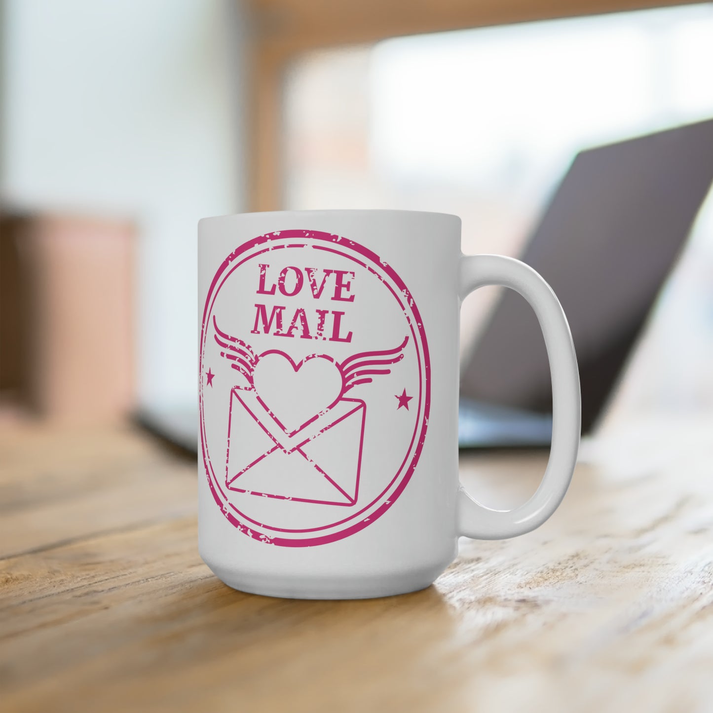 Love Mail Coffee Mug Valentine Hot Tea Cup Gift