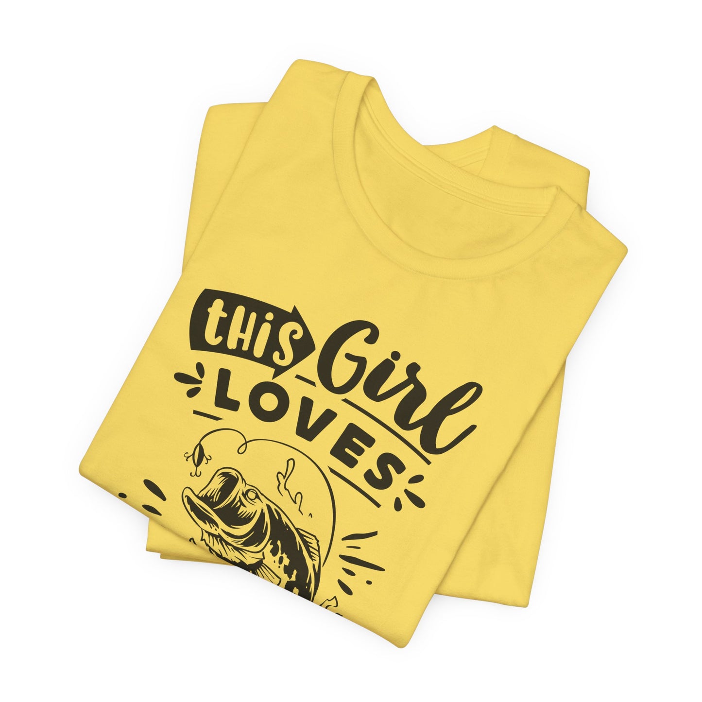 This Girl Loves Fishing T-Shirt For Outdoorsy T Shirt For Lady Angler TShirt