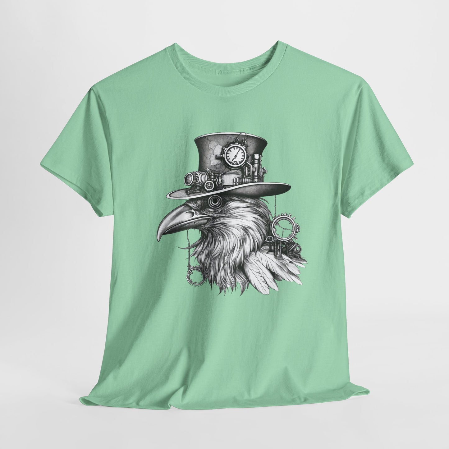 Steampunk Crow For Victorian Era Raven T Shirt For Retro Bird TShirt