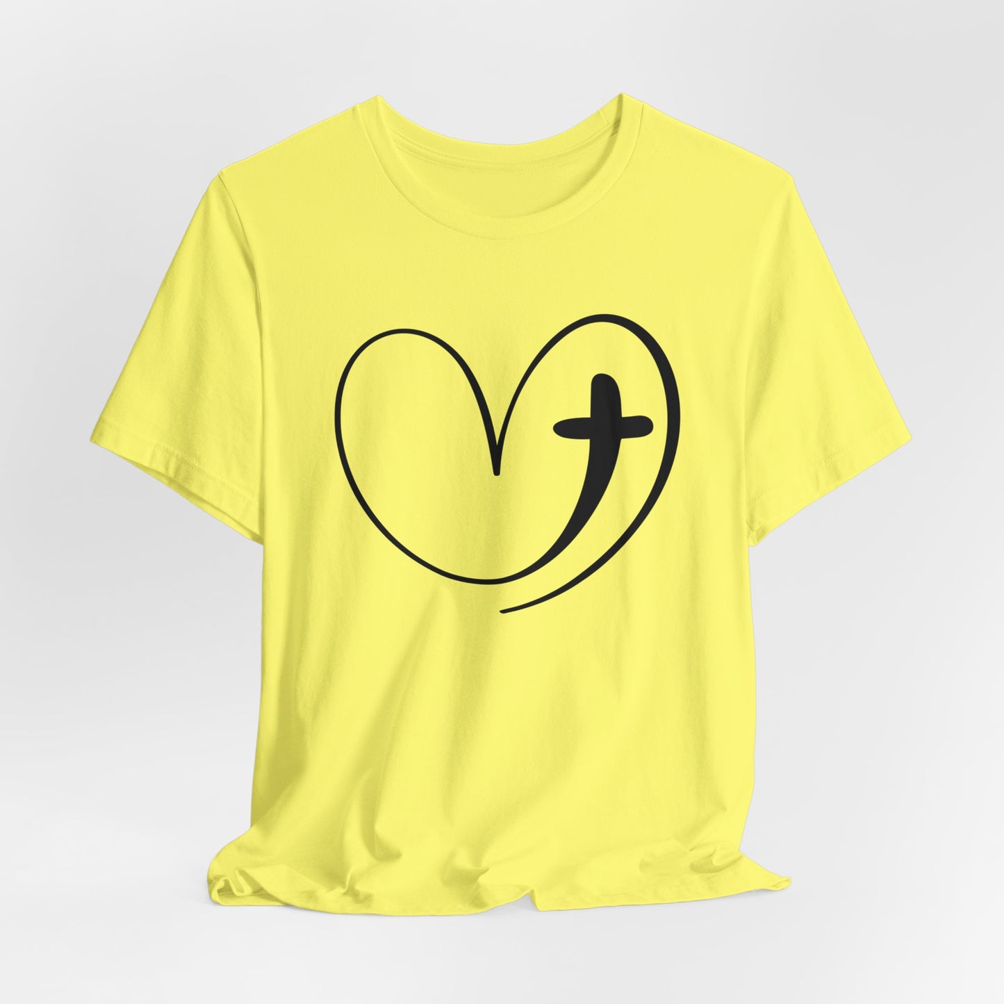 Heart T-Shirt For Easter TShirt For Christian Cross T Shirt