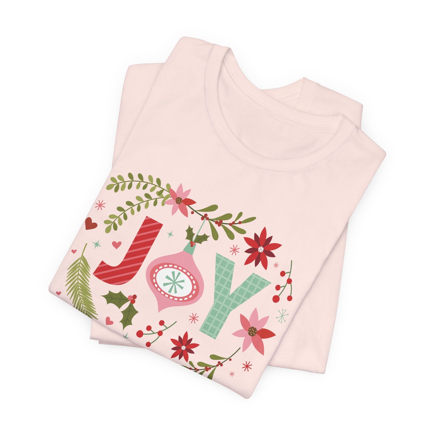 Joy T-Shirt For Christmas T Shirt For Holiday Cheer TShirt For Gift For Her