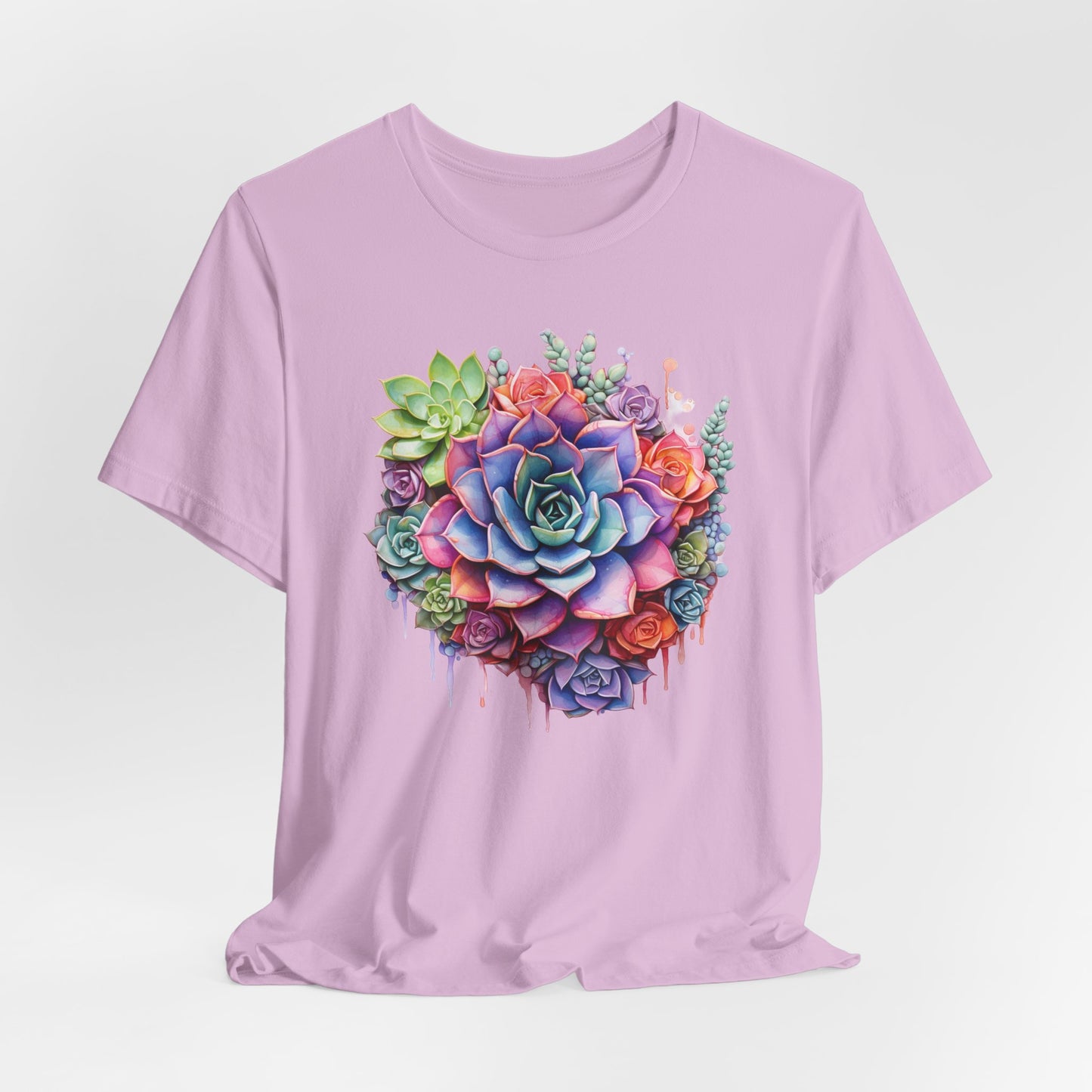 Succulent T-shirt For Cacti TShirt For Watercolor T Shirt For Plant Lovers Tee