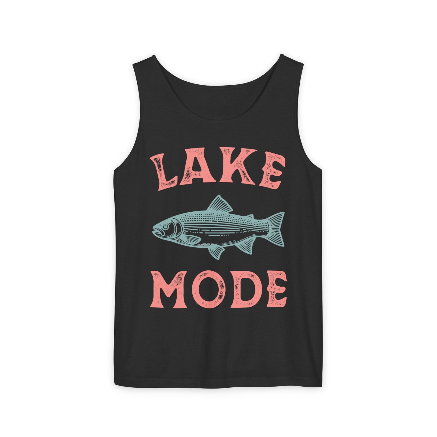 Lake Mode Tank Top For Fishing Shirt For Summer Vacation Tee