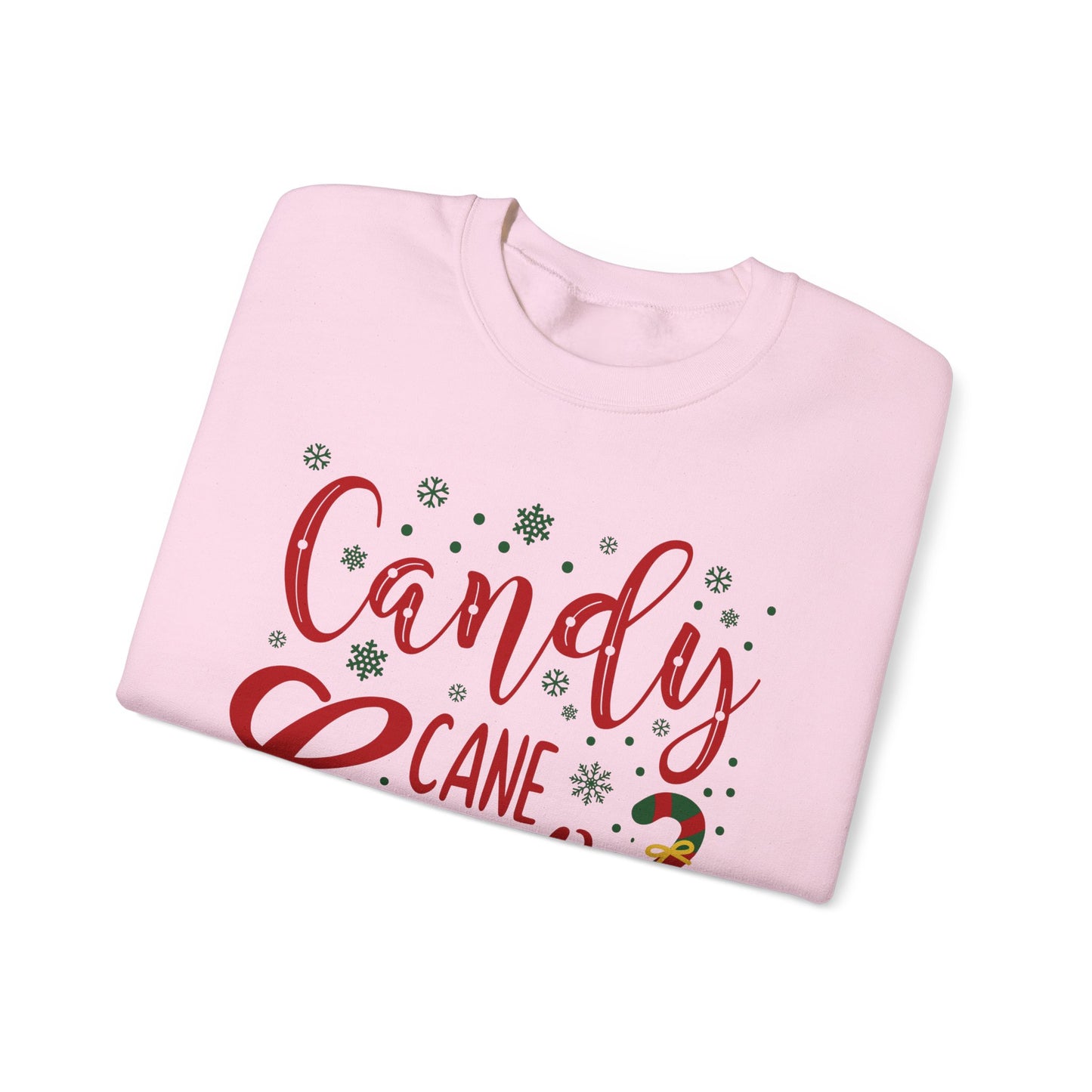 Candy Cane Crewneck Sweatshirt For Christmas Shirt For Holiday Winter Wear