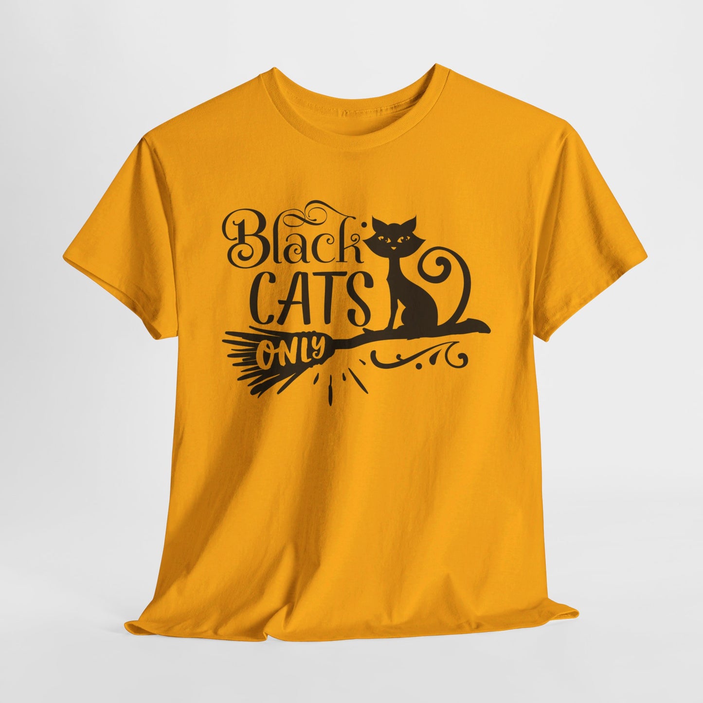 Balck Cat T-Shirt For Halloween T Shirt For Costume TShirt