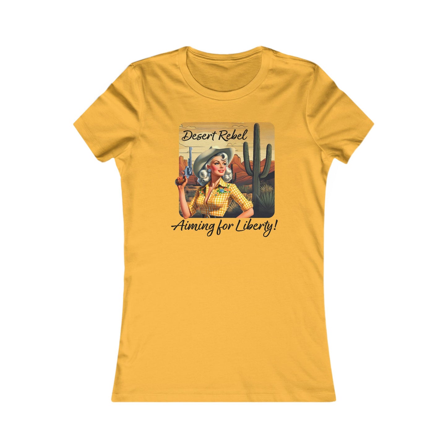 Desert Rebel Retro Cowgirl T-Shirt