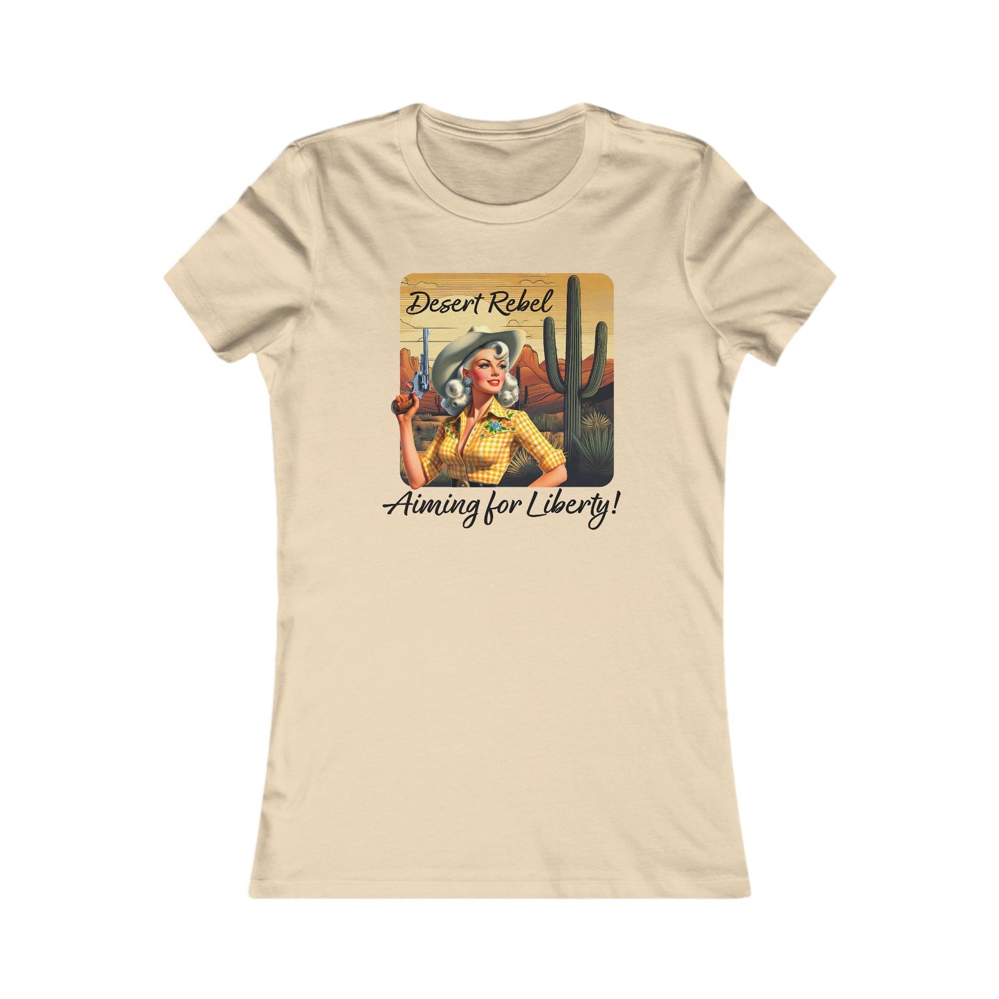 Desert Rebel Retro Cowgirl T-Shirt