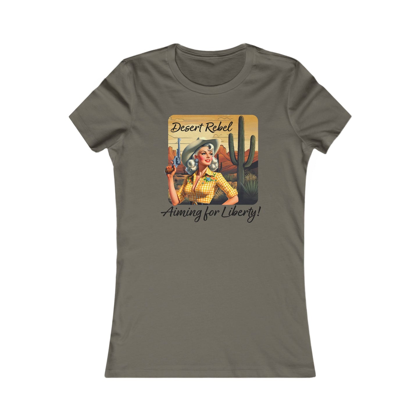 Desert Rebel Retro Cowgirl T-Shirt