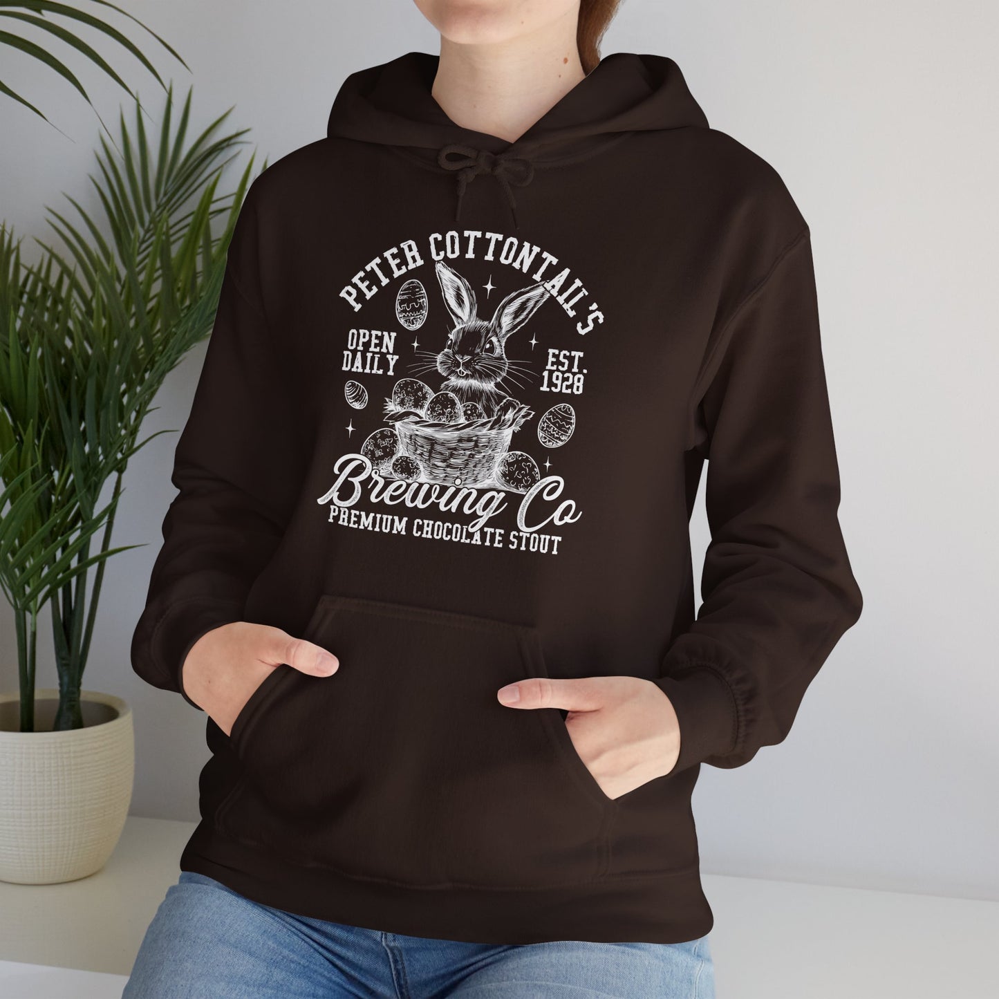 Peter Cottontail's Brewing Co. Hoodie - Cozy Graphic Sweatshirt