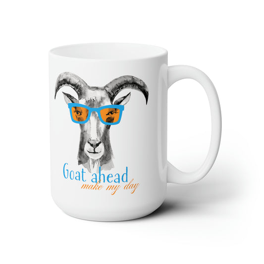 Goat Lovers Coffee Mug For Make My Day Hot Tea Cup For Funny Goat Gift