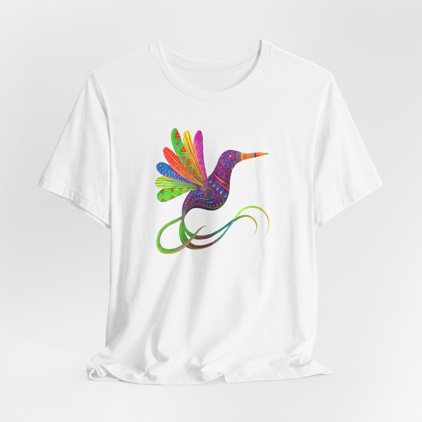 Hummingbird T-Shirt For Mexico Art T Shirt For Watercolor Bird Print TShirt For Cinco de Mayo