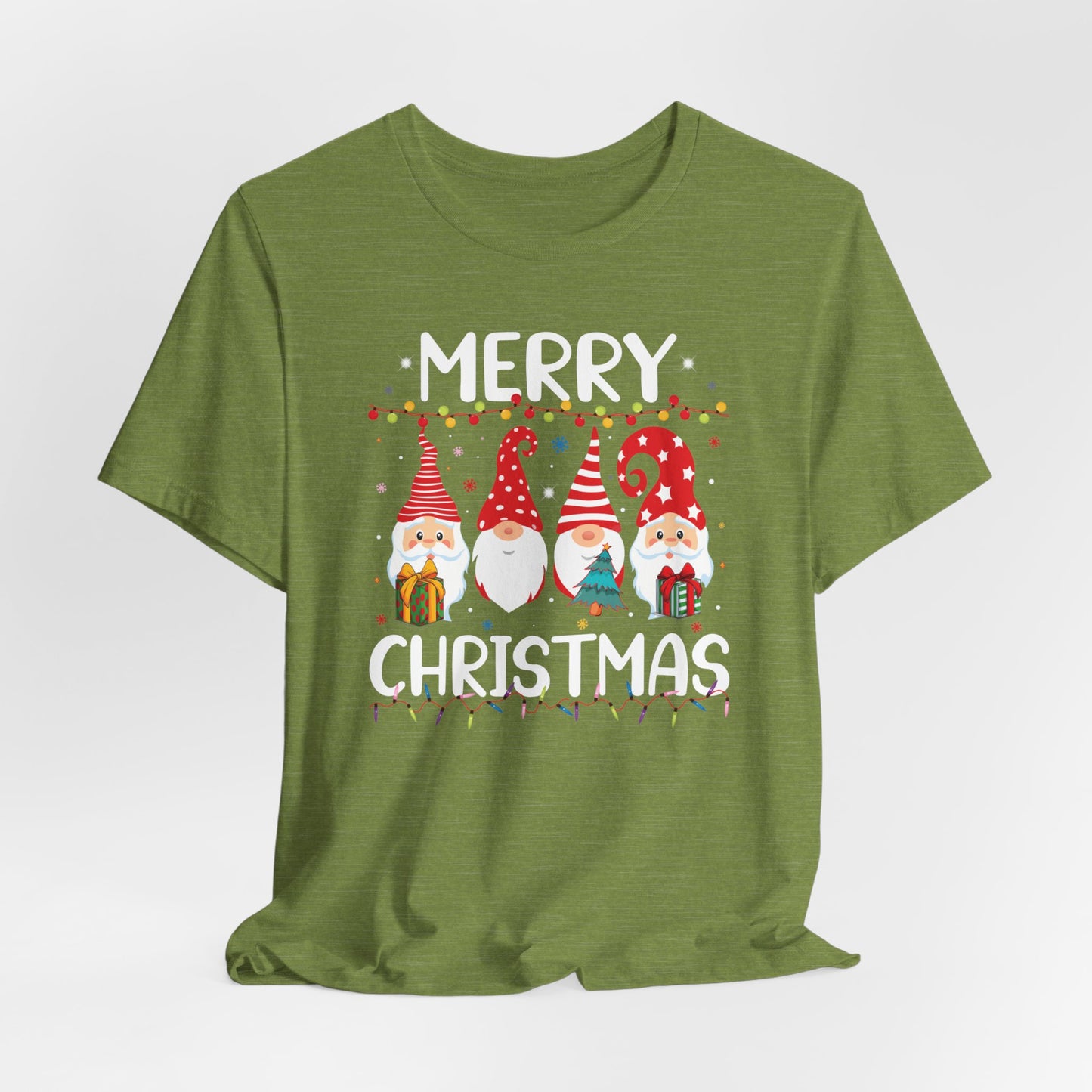 Holiday Gnome T-Shirt For Merry Christmas T Shirt For Xmas Lights TShirt