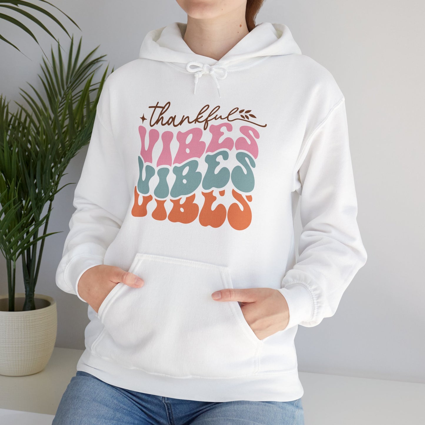 Retro Thanksgiving Hooded Sweatshirt For Thankful Hoodie For Warm Turkey Day Vibes Shirt