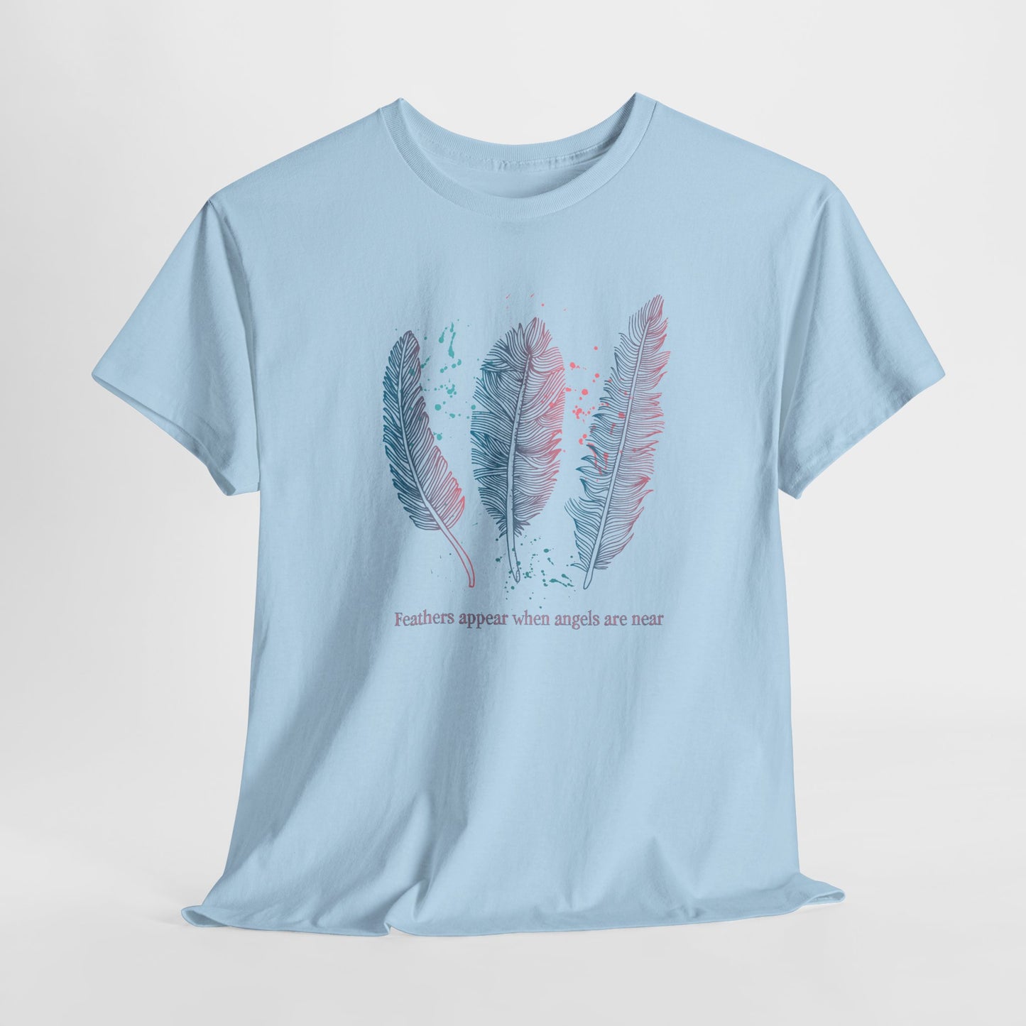 Angel T-Shirt For Sentimental TShirt For Thoughtful Shirt For Spiritual T-Shirt For Woman Shirt With Feathers Tee