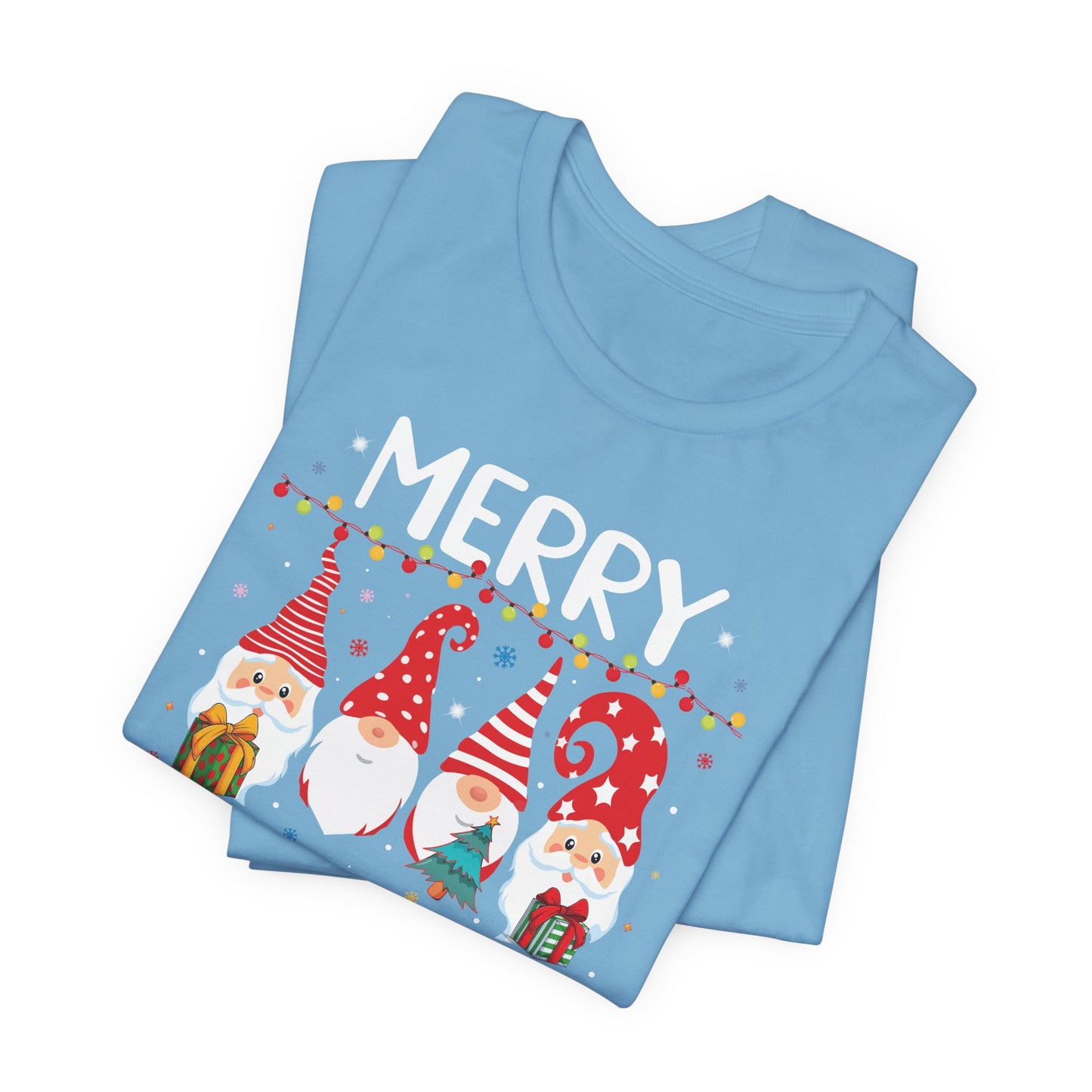 Holiday Gnome T-Shirt For Merry Christmas T Shirt For Xmas Lights TShirt