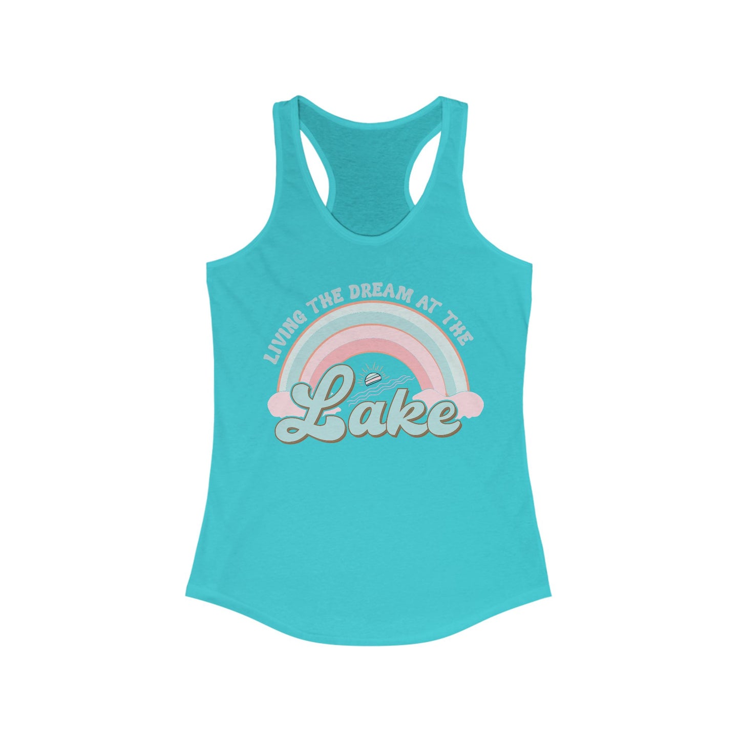 Retro Lake Tank Top For Livin' The Dream Tee For Women