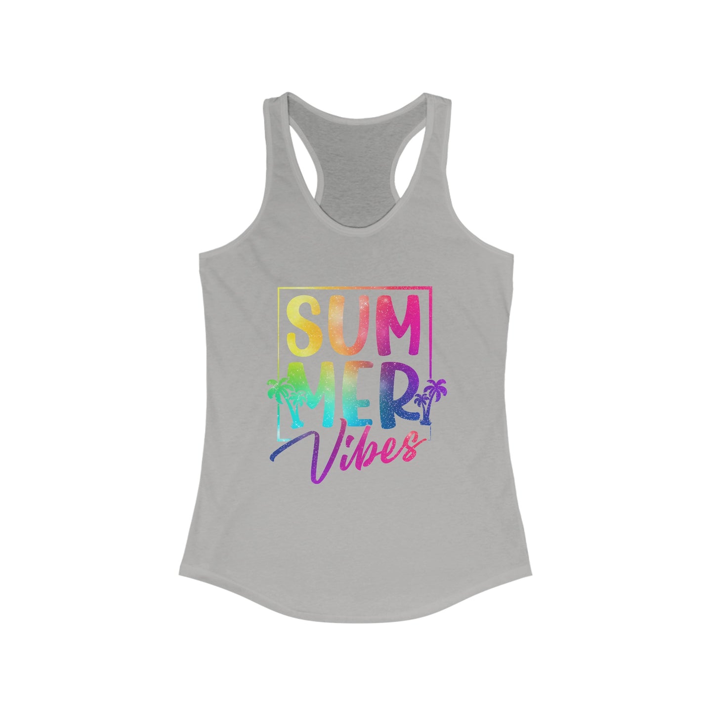 Colorful Racerback Tank For Summer Vibes Tee For Women And Girls