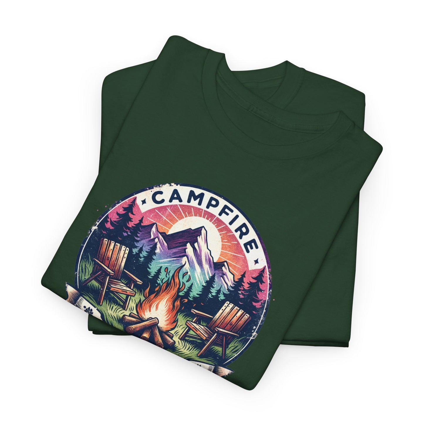 Campfire Social Club T-Shirt For Camping T Shirt For Outdoorsy Fire TShirt