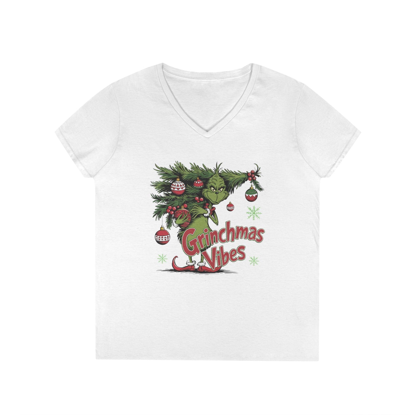 Grinchmas Vibes V-Neck T-Shirt