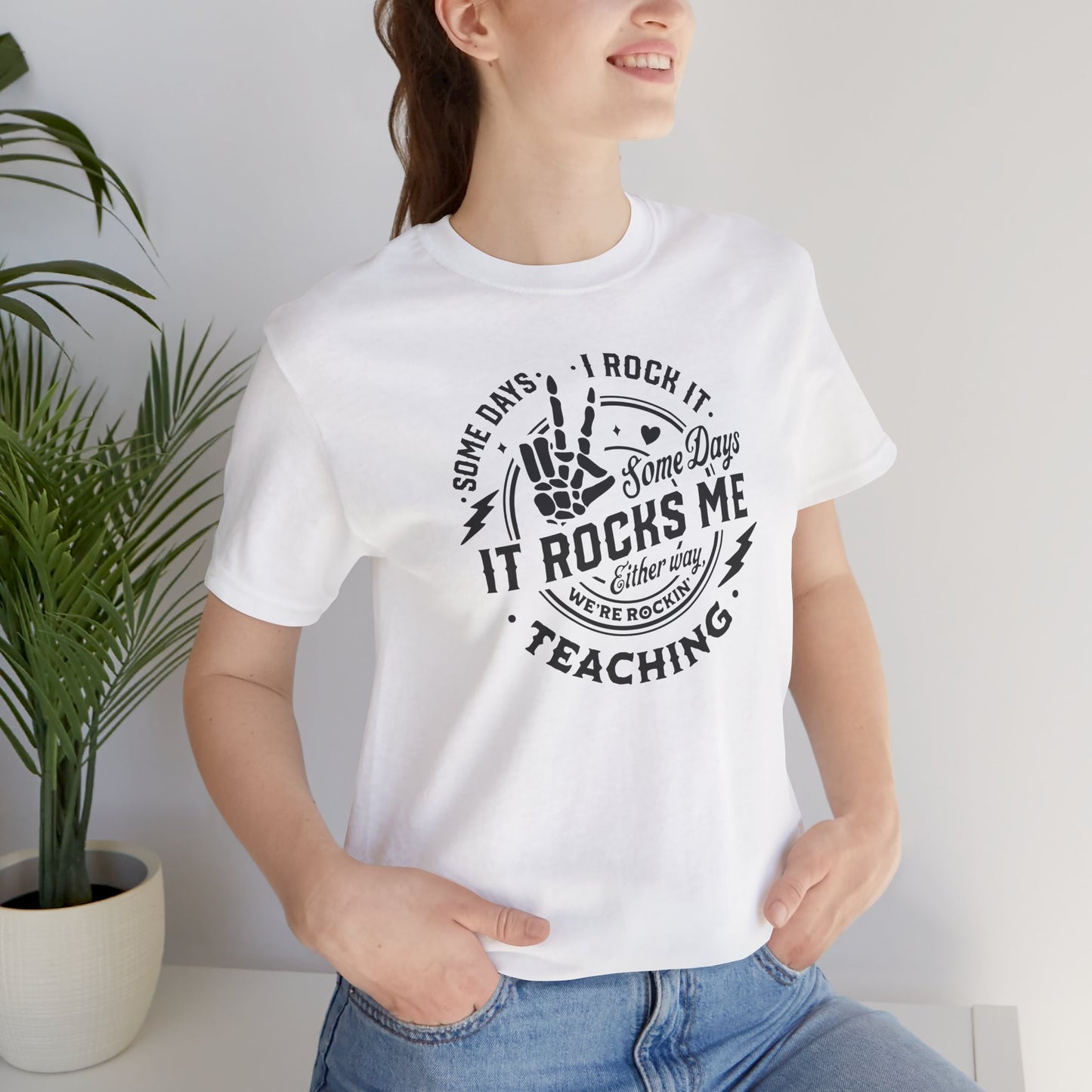 Teacher T-Shirt For Rockin' Education T Shirt For School TShirt