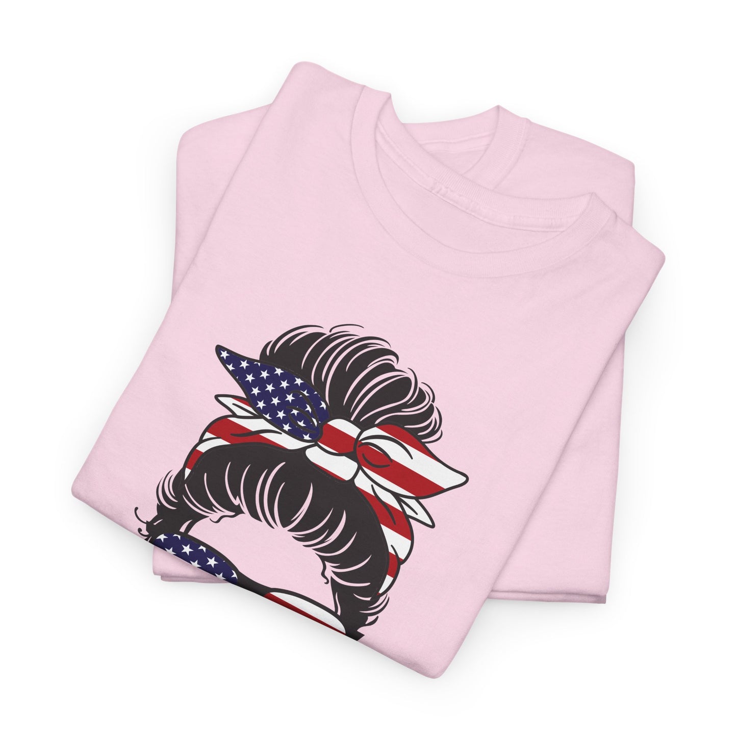 Trump Girl T-Shirt Conservative TShirt Patriotic Shirt For Conservative Women Messy Bun T Shirt Mother's Day Gift Conservative Gift Idea