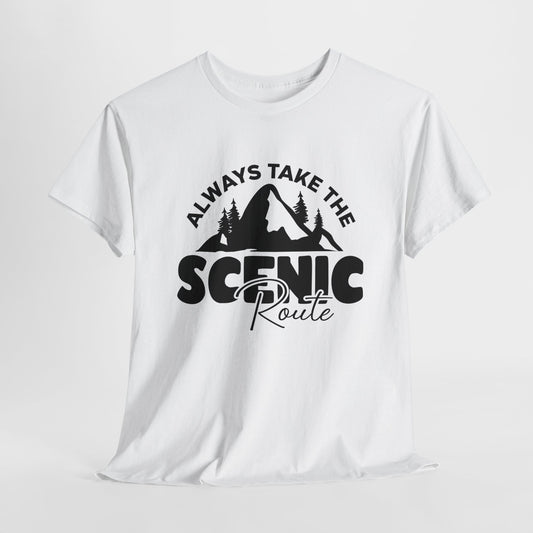 Scenic Route T-Shirt For Adventure TShirt For Great Outdoors T Shirt For Mountains Tee