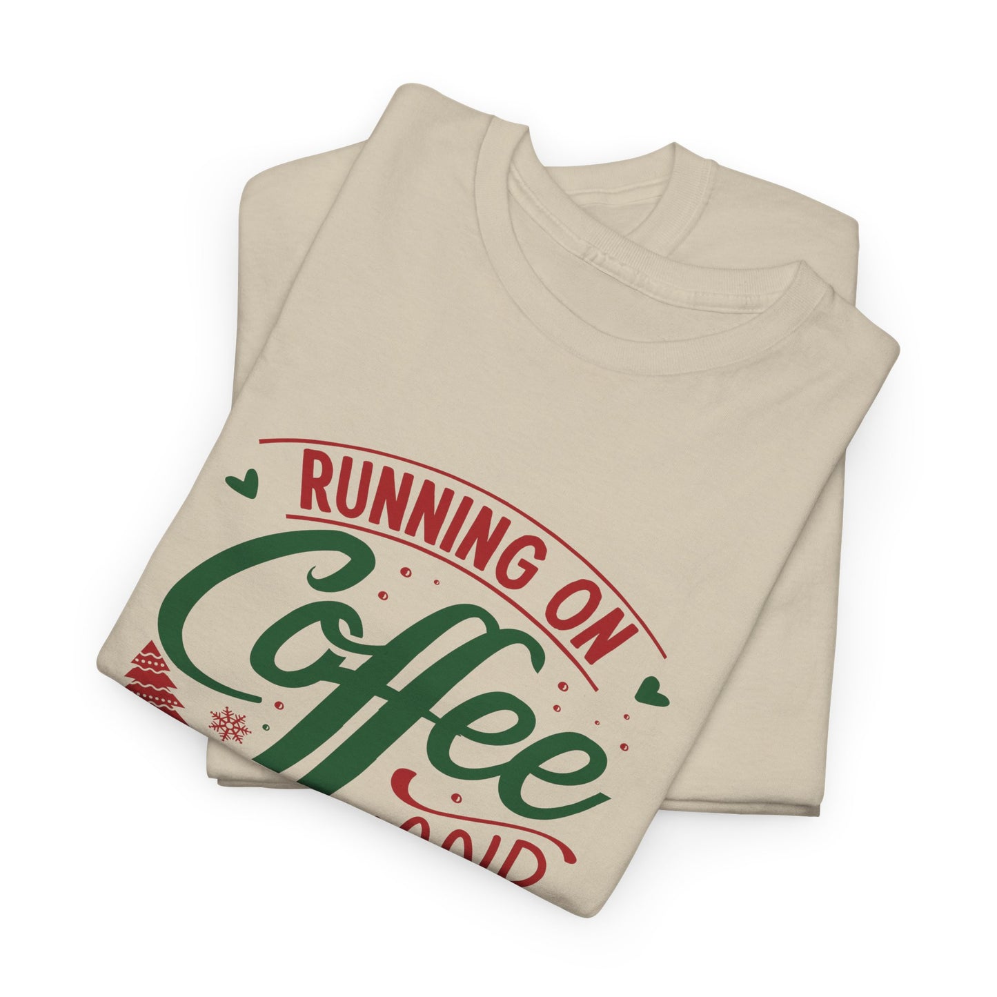 Christmas Cheer T-Shirt For Holiday Coffee TShirt For Festive Party T Shirt For Winter Vibes Gift