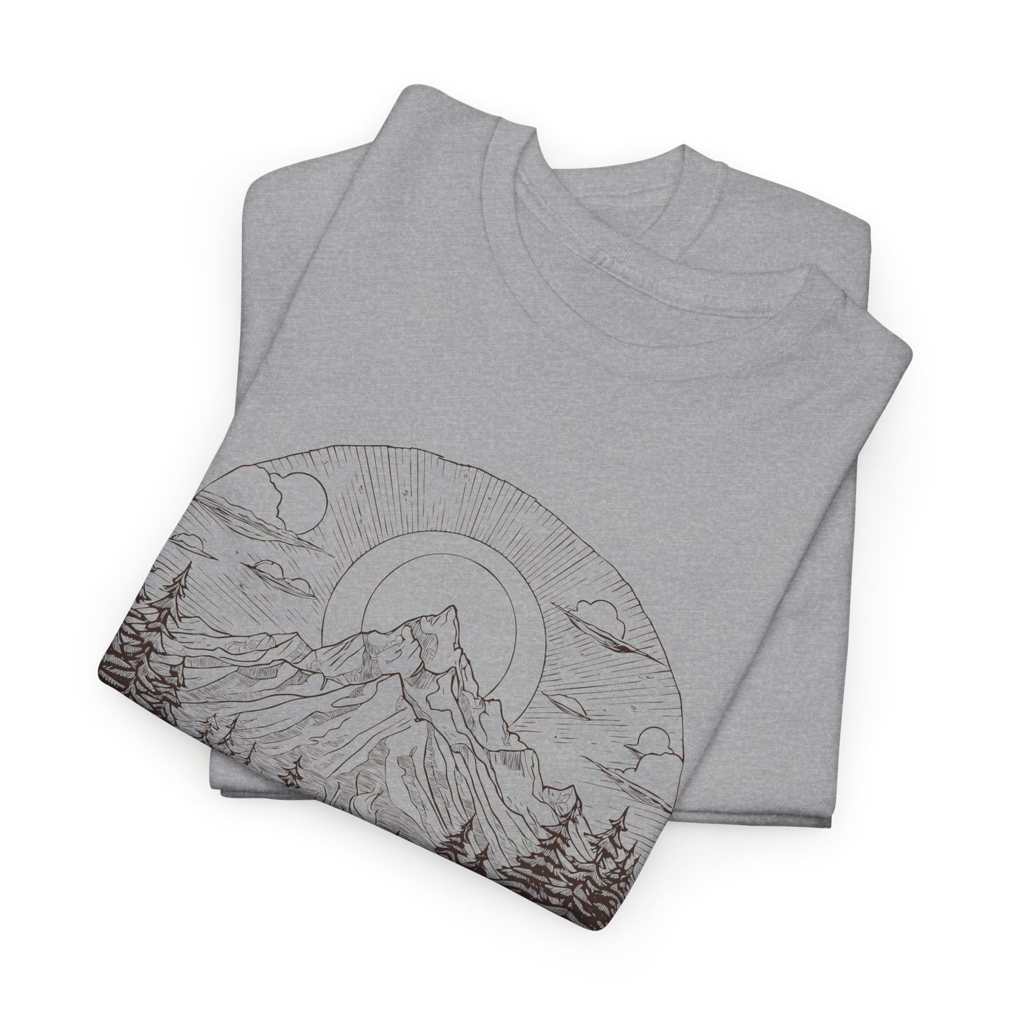 Mountain Landscape T-Shirt For Campfire T Shirt For Wilderness TShirt