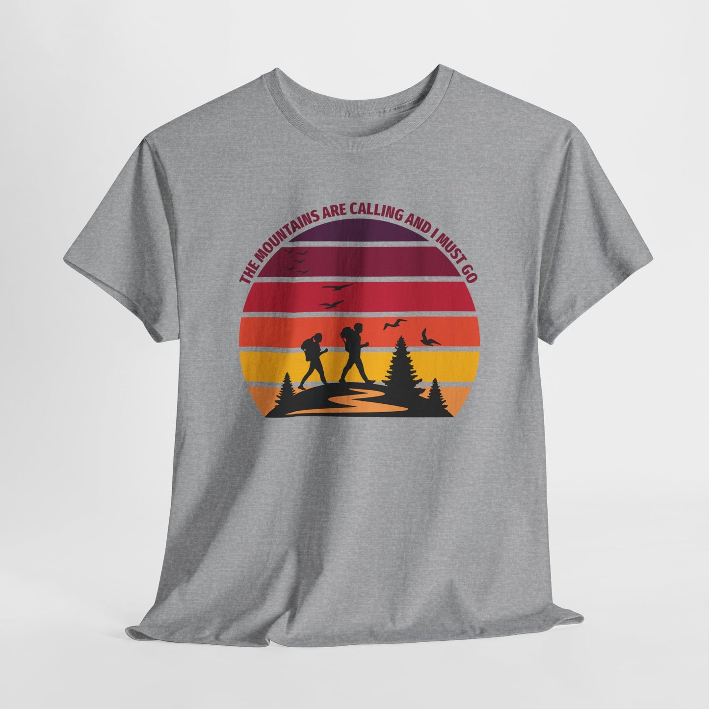 The Mountains Are Calling T-Shirt For Hiking T Shirt For Wilderness Adventure TShirt