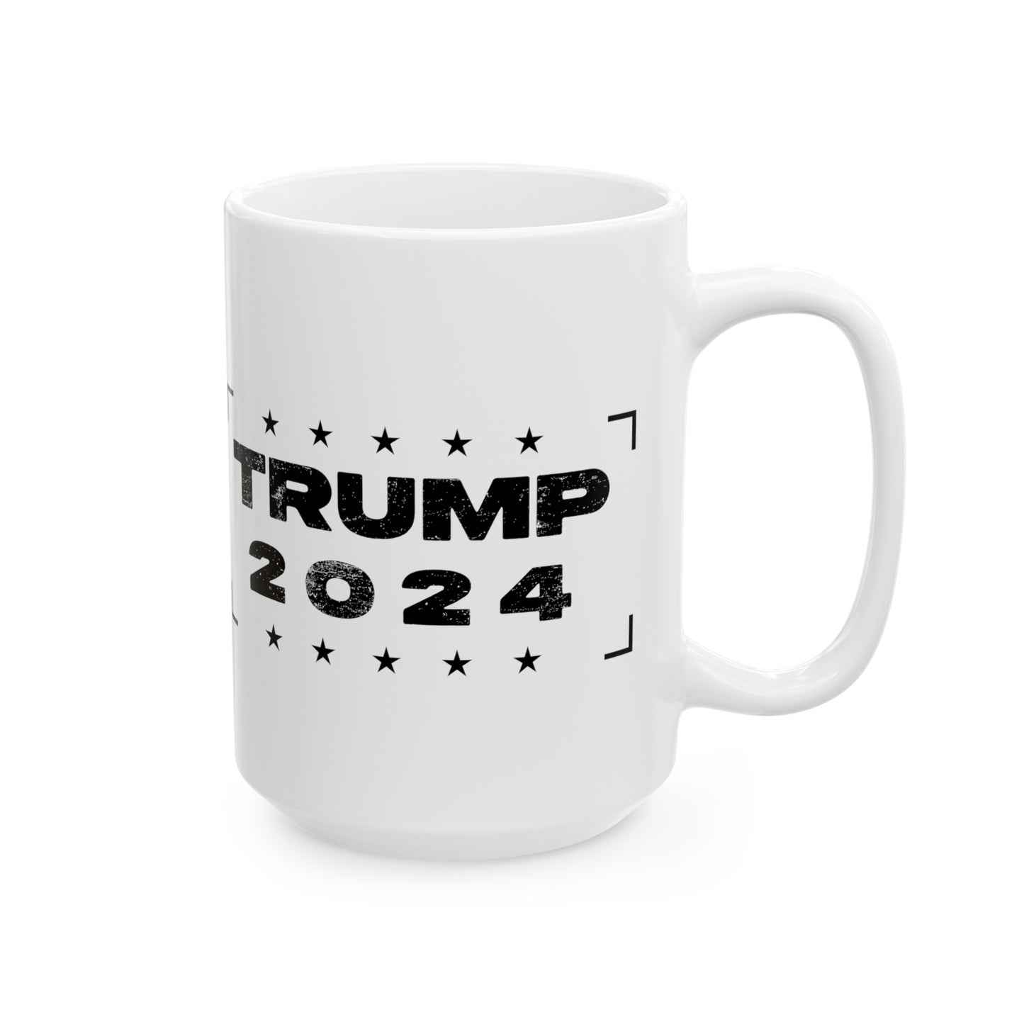 Trump 2024 Ceramic Mug for Patriotic Coffee Cup For Conservative Hot Beverage Container (15oz)