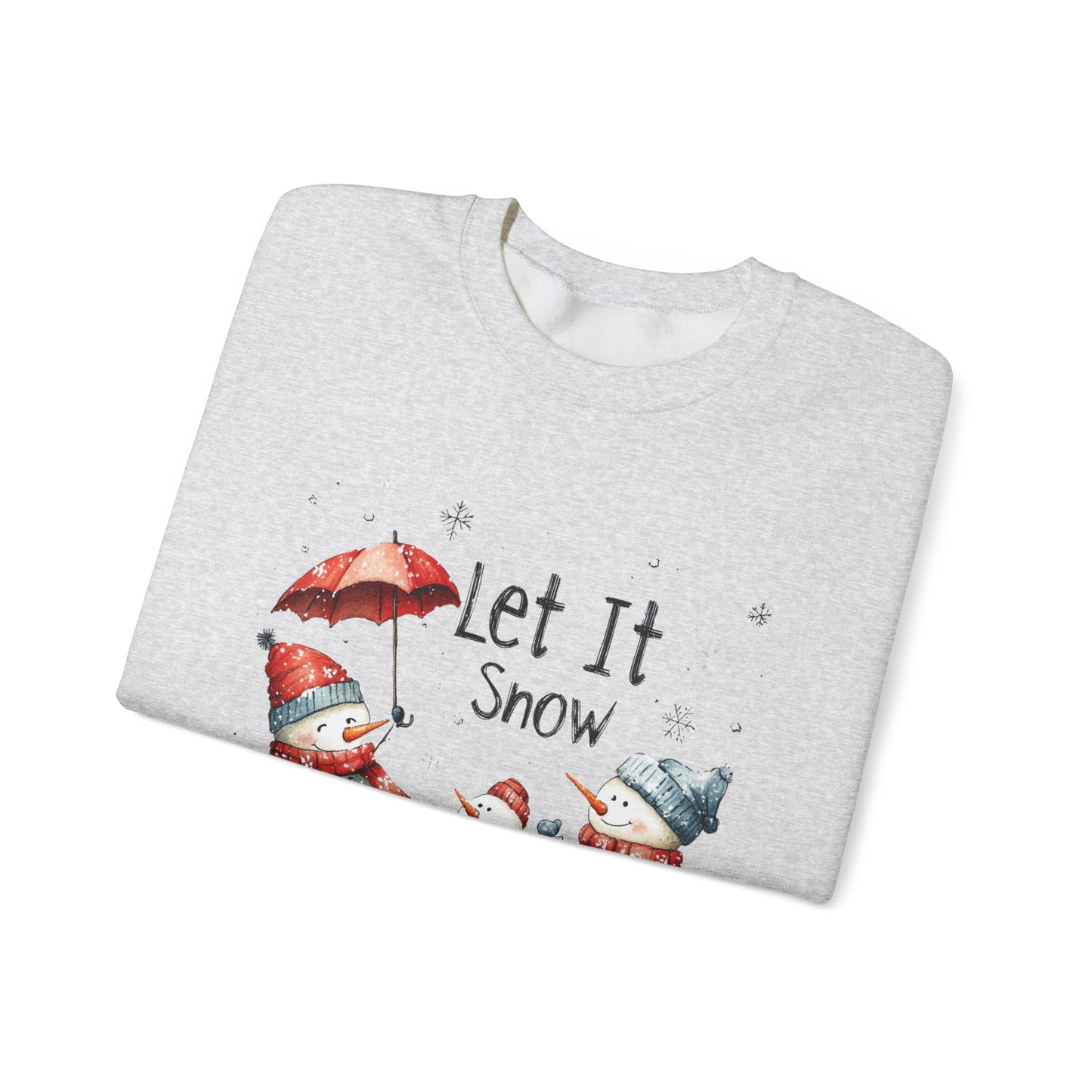 Snowman Sweatshirt For Let It Snow Christmas Shirt