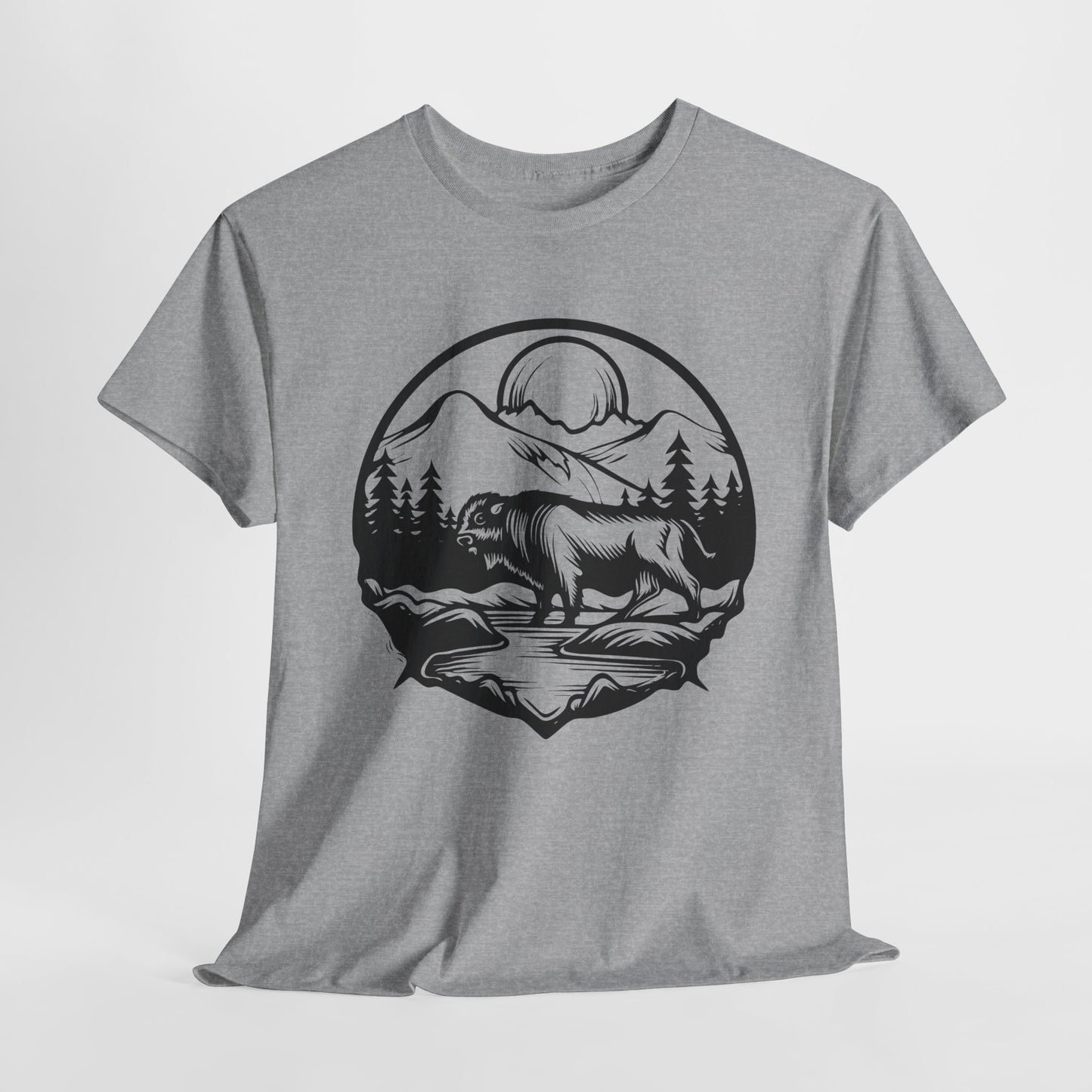 Buffalo T-Shirt For Mountains T Shirt For Wilderness TShirt