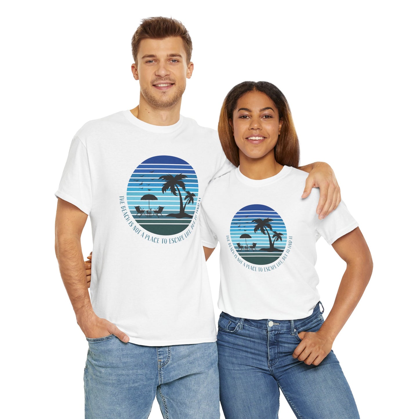 Beach Escape T-Shirt For Vacation Mode T Shirt For Warm Weather TShirt