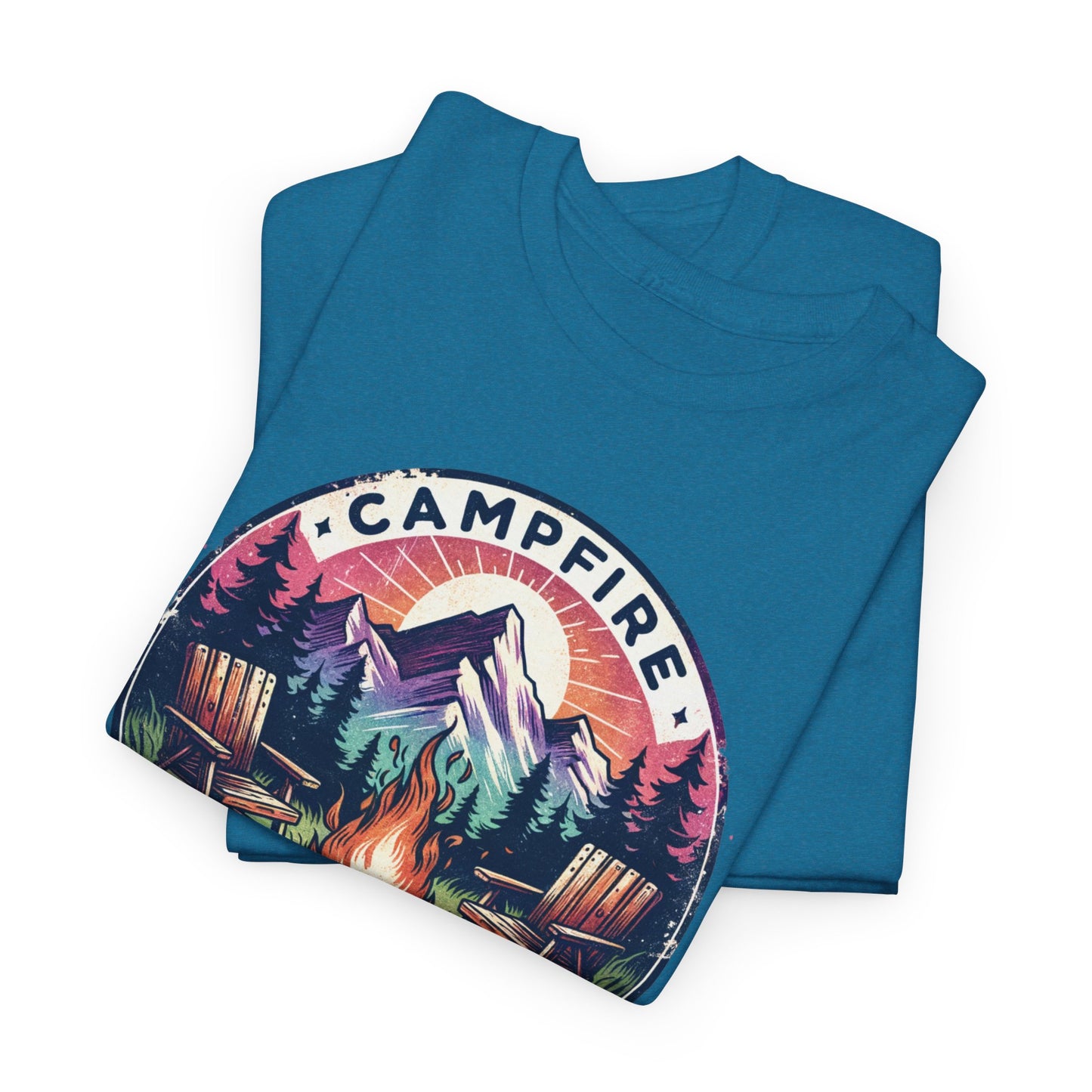 Campfire Social Club T-Shirt For Camping T Shirt For Outdoorsy Fire TShirt