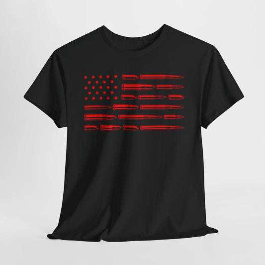 Bullet Flag T-Shirt For Second Amendment TShirt For Patriotic 2A T Shirt