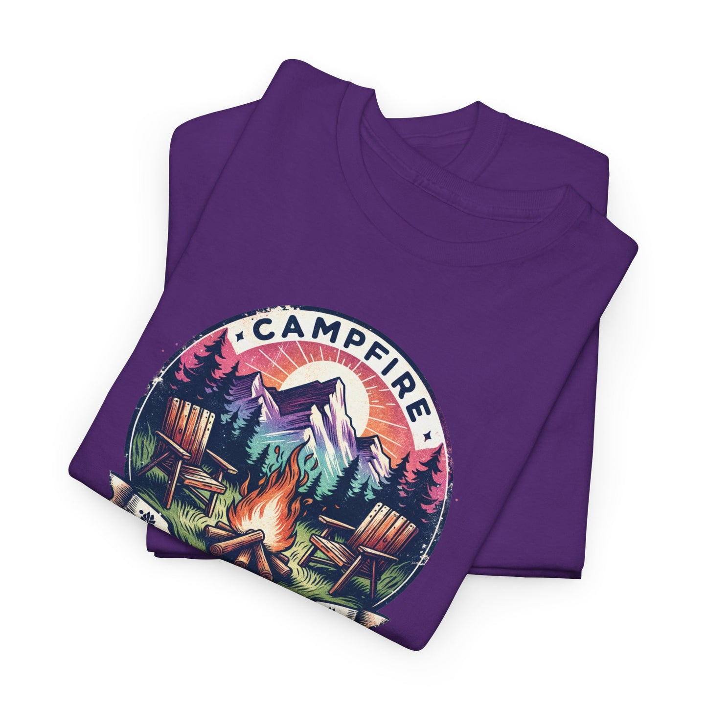 Campfire Social Club T-Shirt For Camping T Shirt For Outdoorsy Fire TShirt