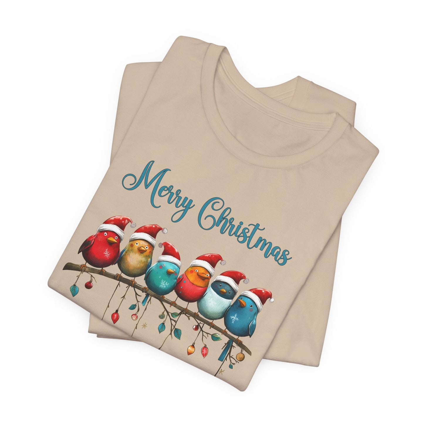 Holiday Birds T-Shirt For Christmas Finch T Shirt For Festive Feathered Friends TShirt