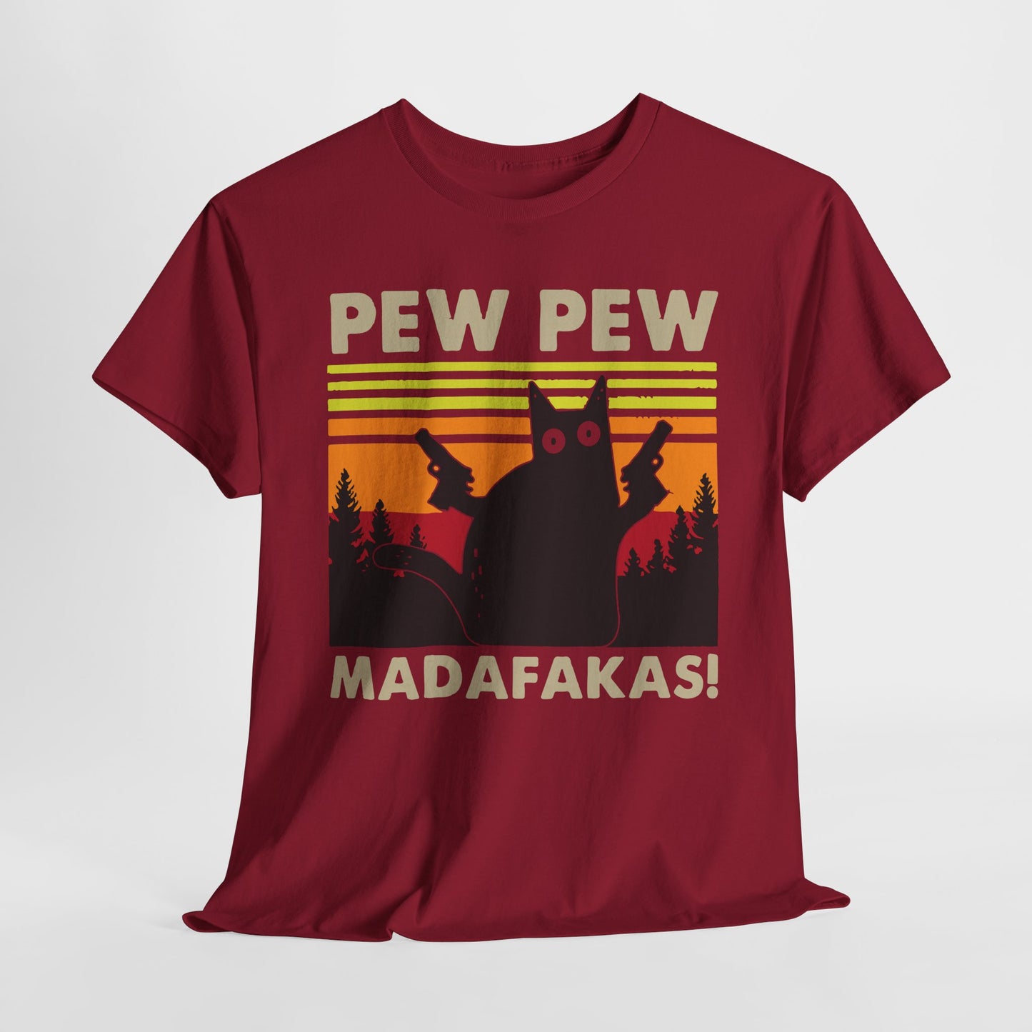 Pew Pew Madafakas T-Shirt For Funny Cat T Shirt For Sarcastic Humor TShirt