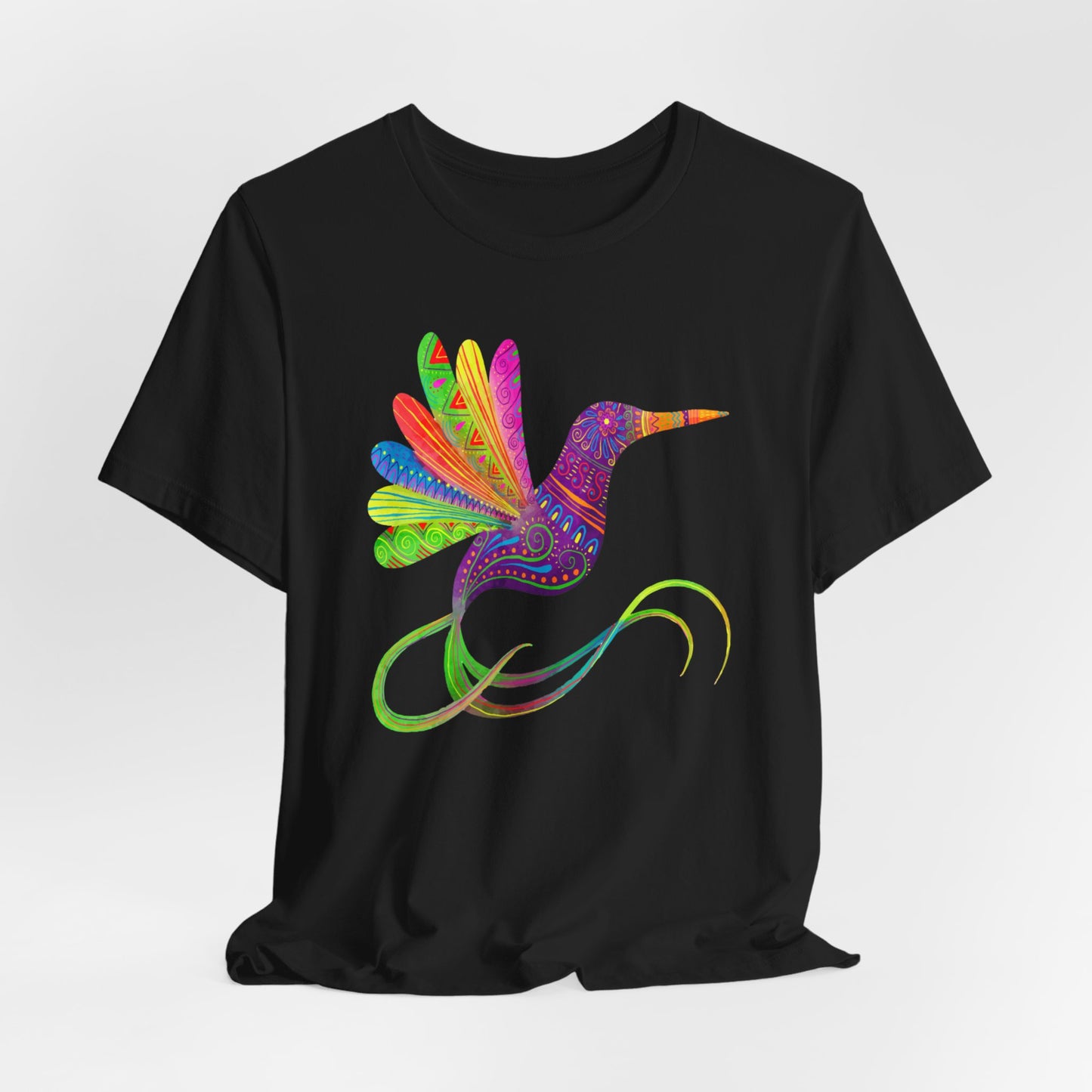 Hummingbird T-Shirt For Mexico Art T Shirt For Watercolor Bird Print TShirt For Cinco de Mayo