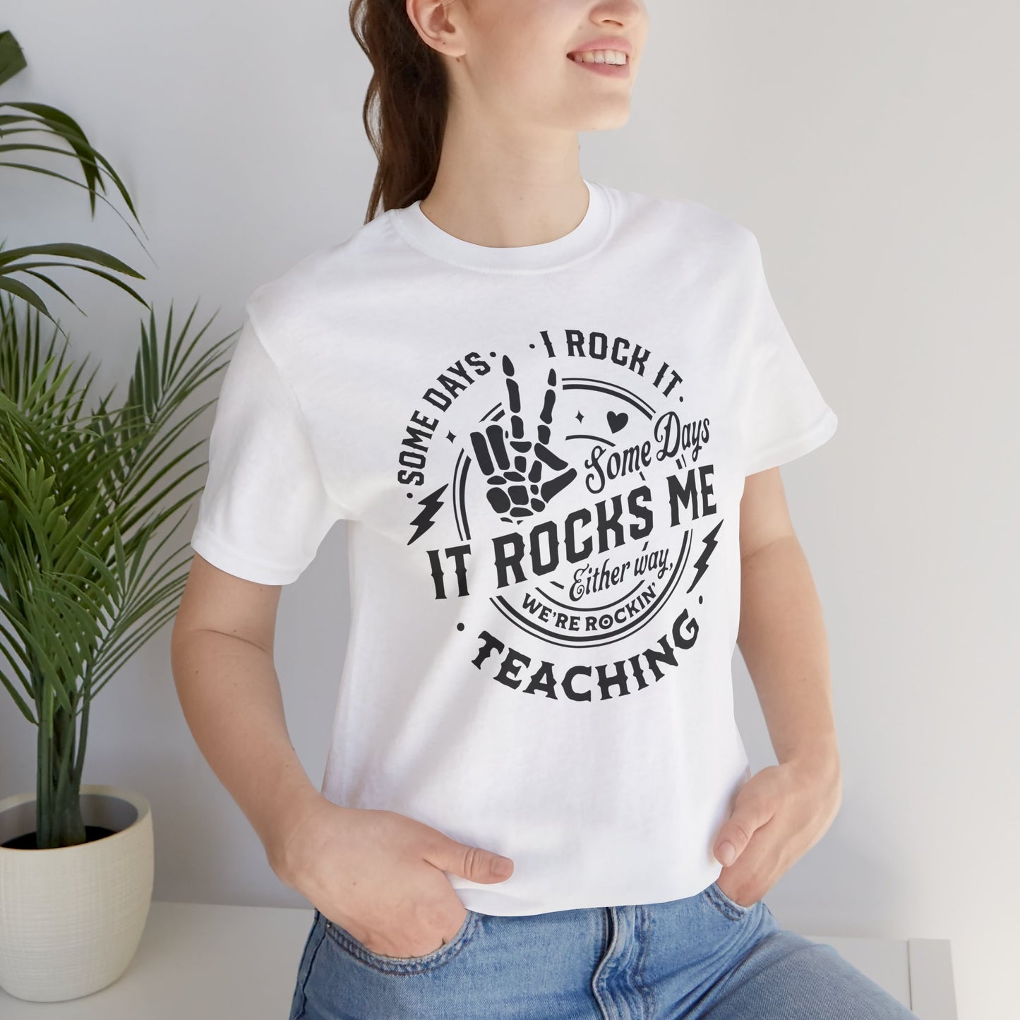 Teacher T-Shirt For Rockin' Education T Shirt For School TShirt