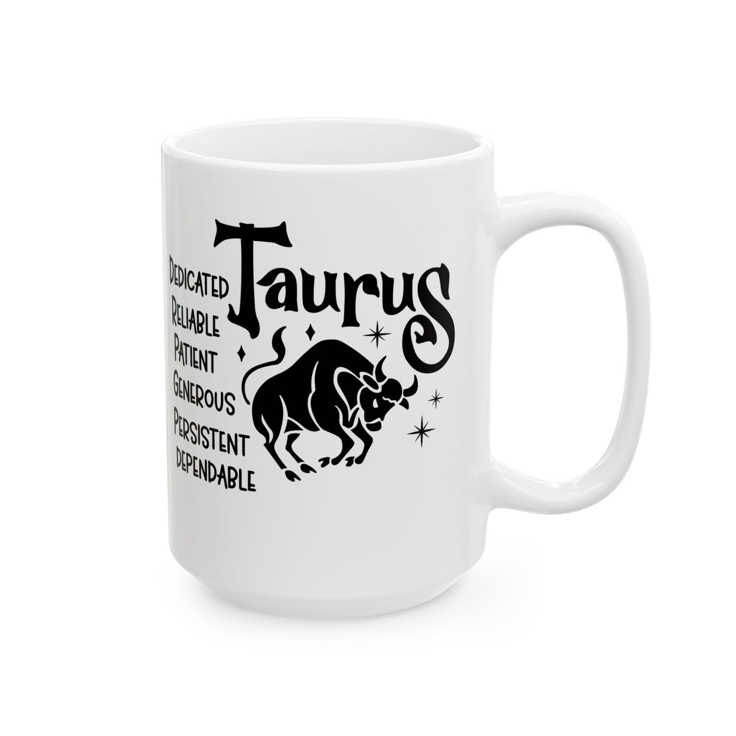 Taurus Ceramic Mug For Zodiac Coffee Cup For Astrology Birthday Gift Idea