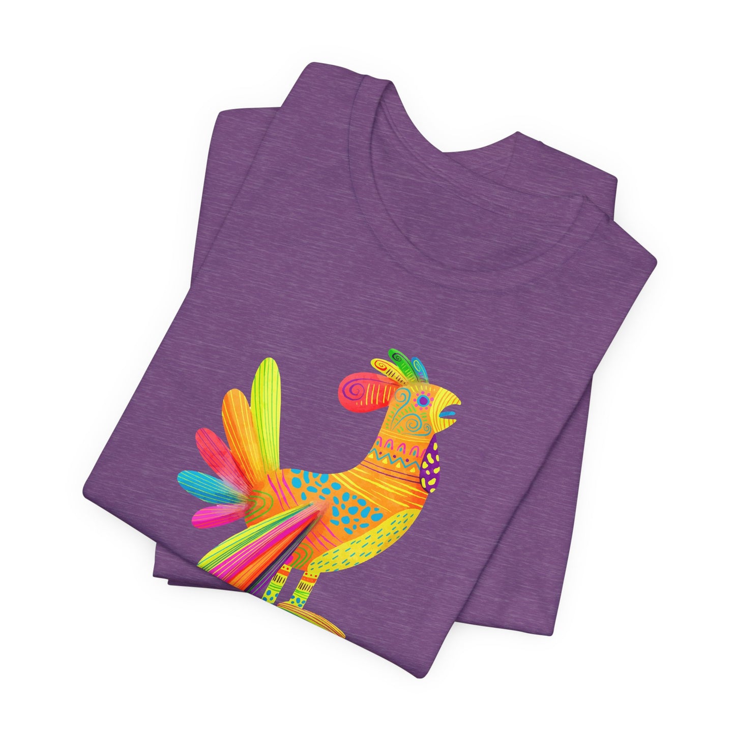 Mexican Folk Art T-Shirt For Watercolor Rooster T Shirt For Cinco de Mayo TShirt