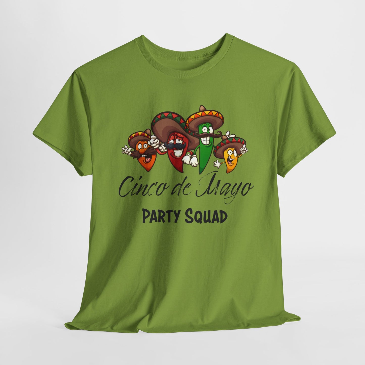 Party Squad T-Shirt for Cinco de Mayo T Shirt For Funny Fiesta Chilies Holiday TShirt