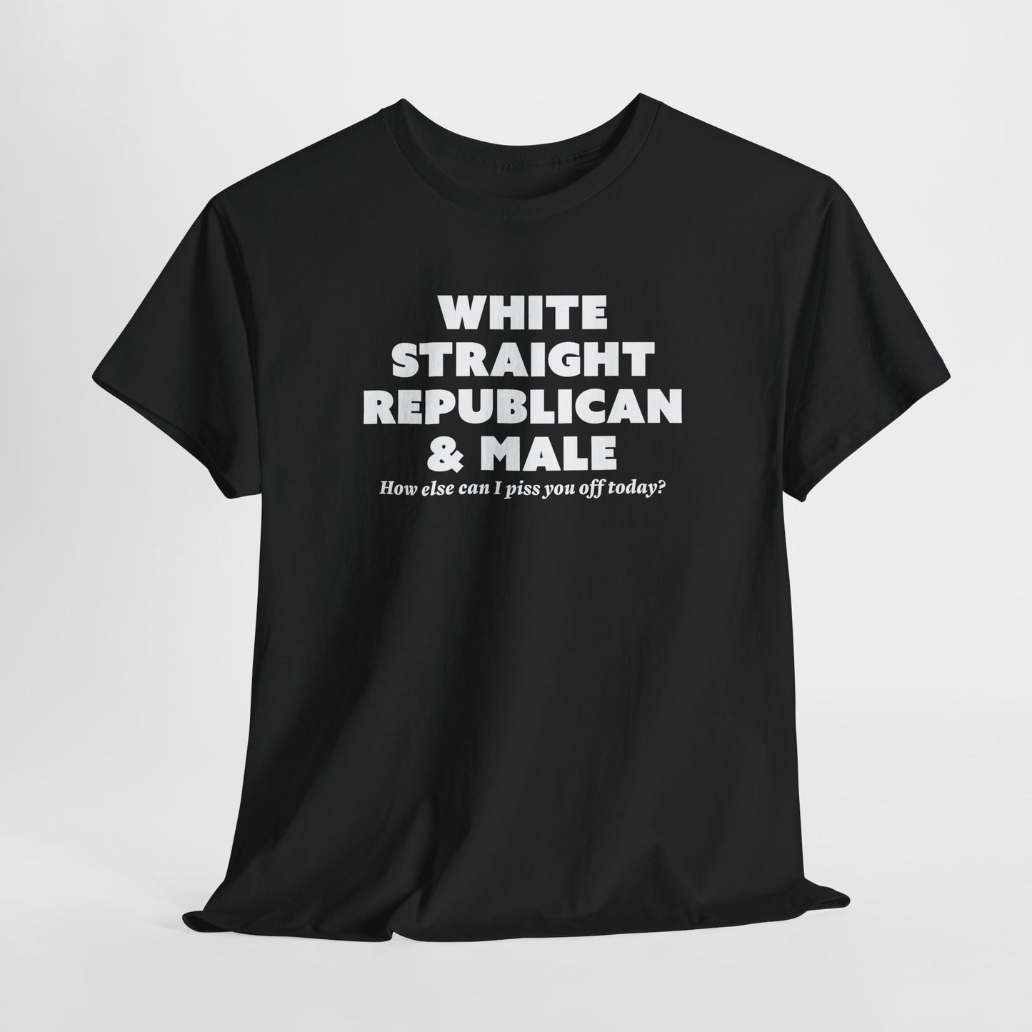 Sarcastic White T-Shirt For Political TShirt for Male T Shirt