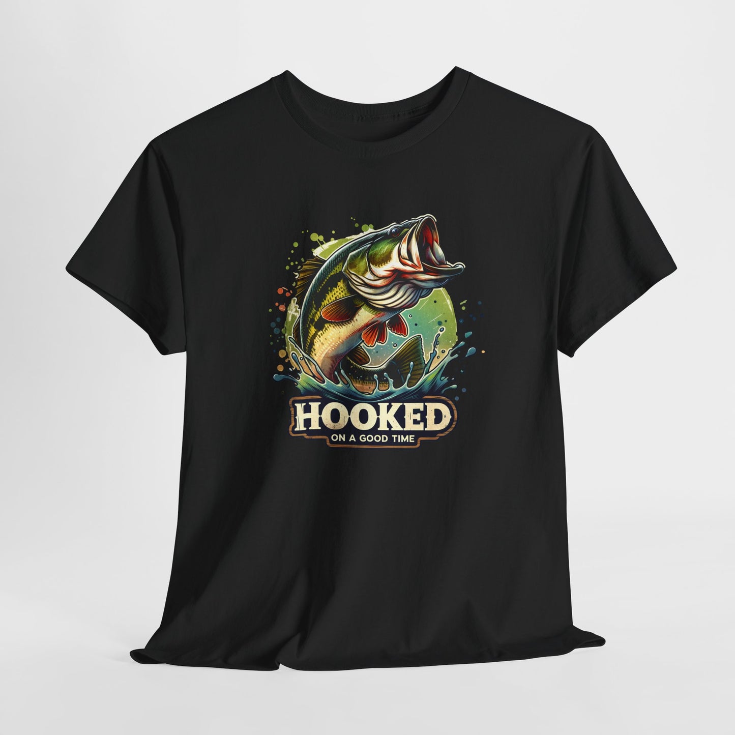 Hooked T-Shirt For Fishing T Shirt For Bass TShirt For Sportsman Tee