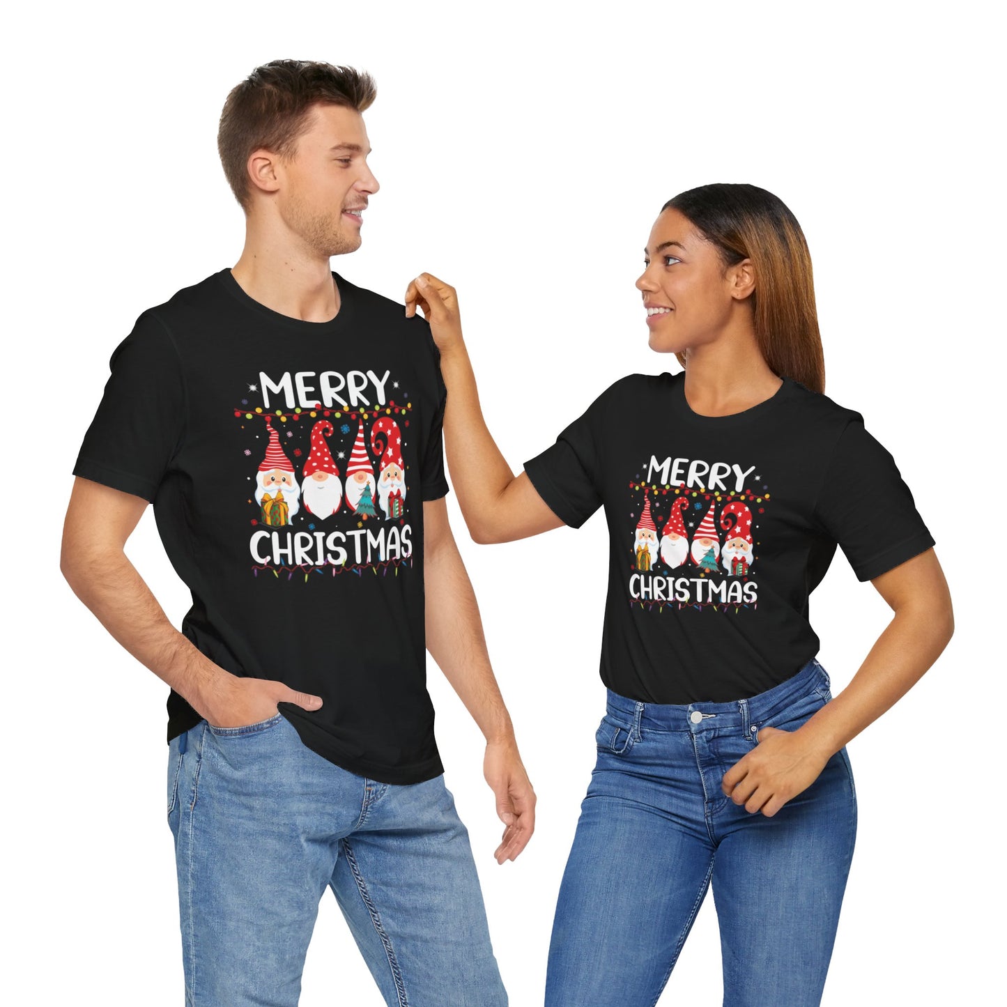 Holiday Gnome T-Shirt For Merry Christmas T Shirt For Xmas Lights TShirt