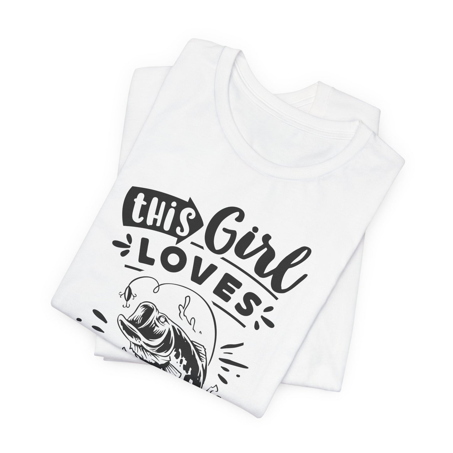 This Girl Loves Fishing T-Shirt For Outdoorsy T Shirt For Lady Angler TShirt