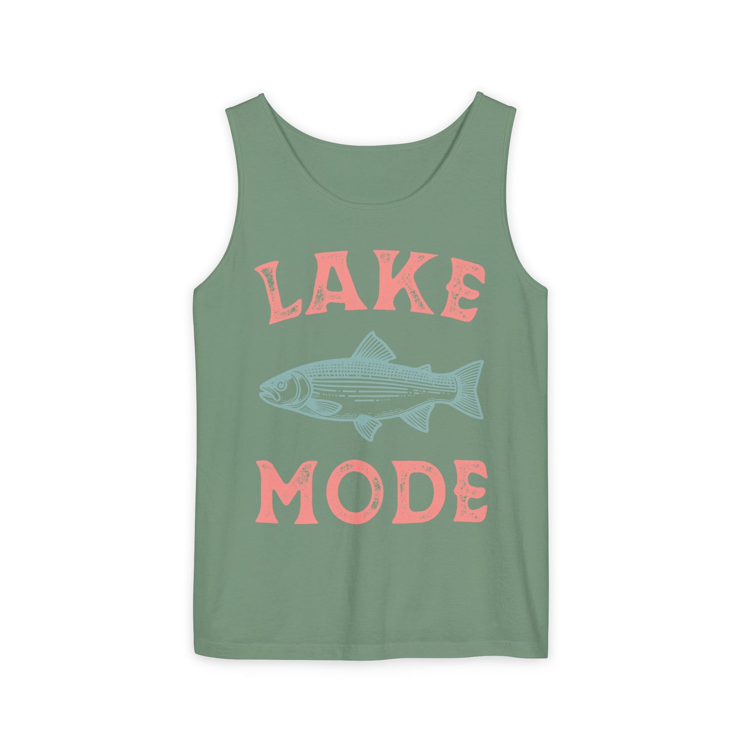 Lake Mode Tank Top For Fishing Shirt For Summer Vacation Tee