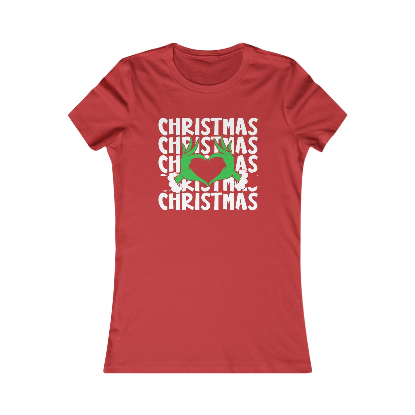 Grinch T-Shirt For Merry Christmas TShirt For Heart T Shirt For Cute Holiday Tee For Women