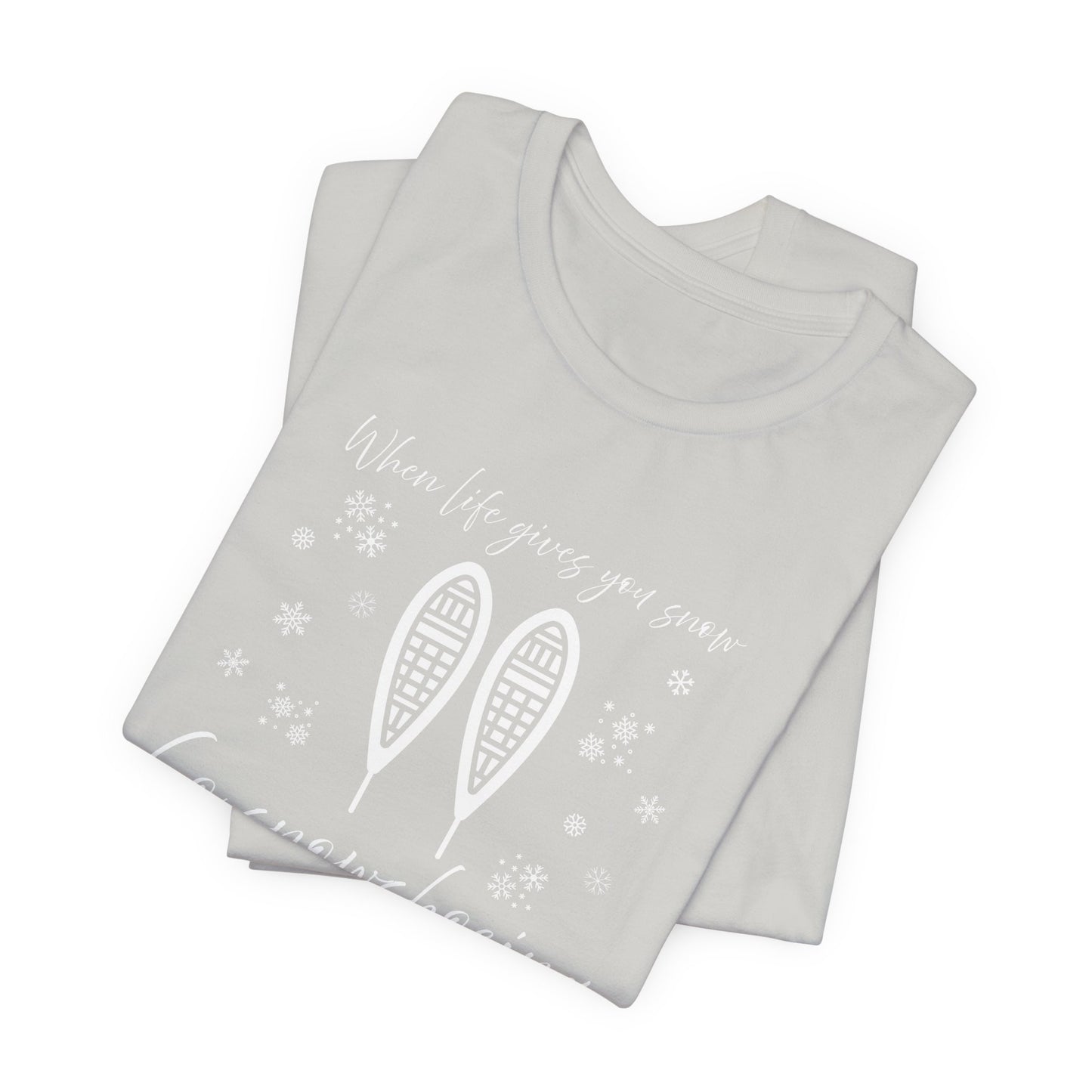 Snowshoeing T-Shirt For Winter Sports T Shirt For Outdoor Adventure TShirt